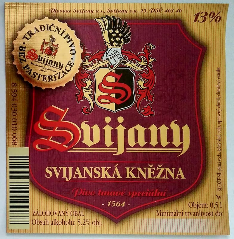 Svijanská kněžna s víčkem Etk. A