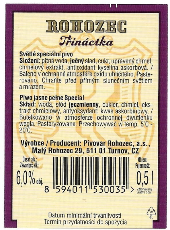 Rohozec Třináctka Etk.B