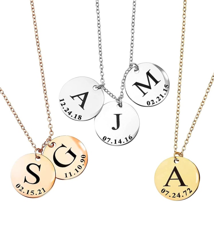 Personalized Gift Delicate Initial Necklace for Women Graduation Gift for Best Friend Family Name for Her Handmade Gift Personalized Jewelry for Mom Mother Daughter Necklace - LCN-ID-L