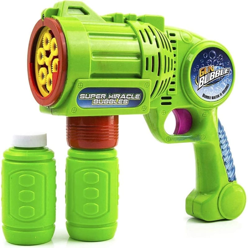 Bubble Gun Bubble Blower for Kids, Non-Toxic Handheld Bubble Machine with Leak-Resistant Design. Easy Refill Bubble Included