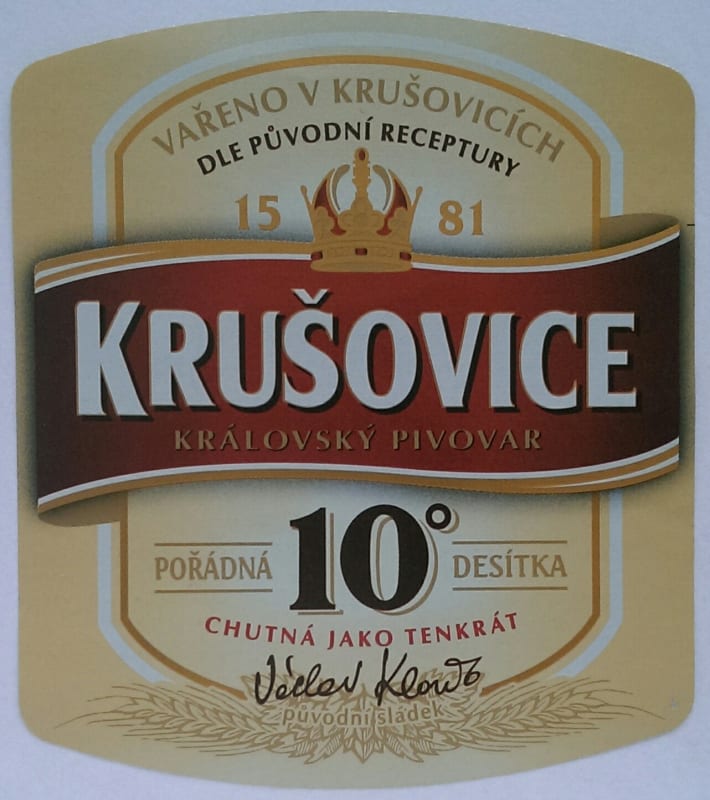 Krušovice Pořádná 10 desítka Etk. A