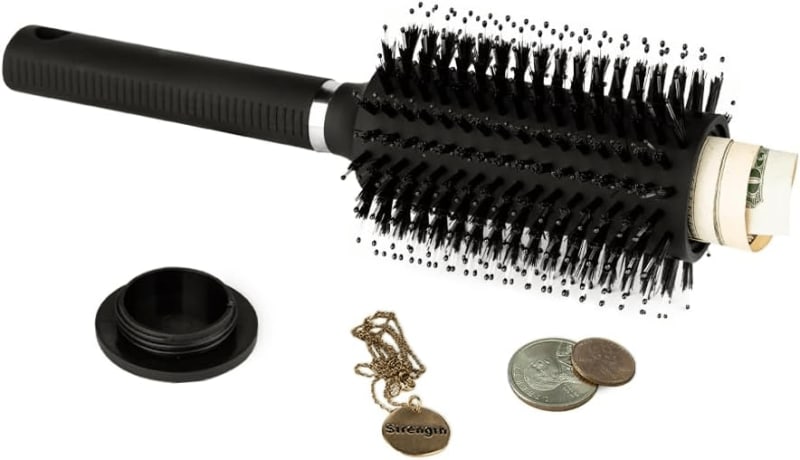Hairbrush with Secret Compartment