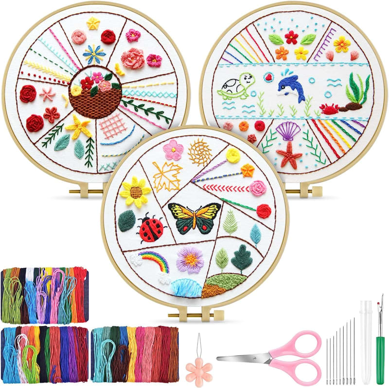 Beginners Embroidery Stitch Practice kit