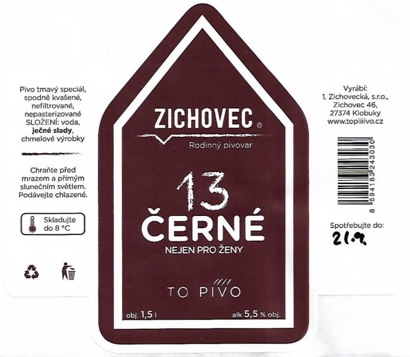 Zichovec 13 Černé 1,5l Etk. A