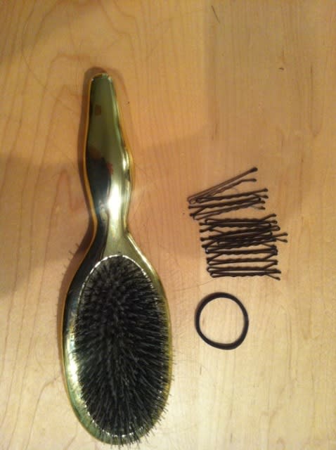 Hair brush and Hair Ties