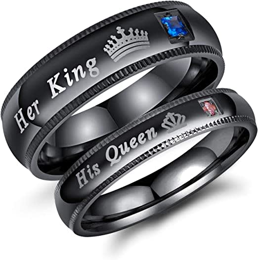 His and Her Matching Promise Rings