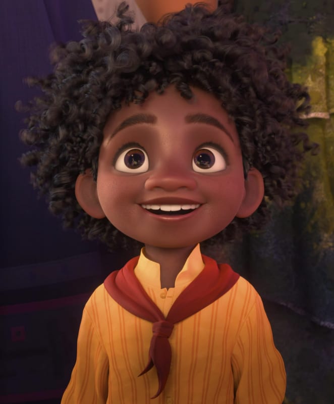 Cartoon characters with curly hair sales