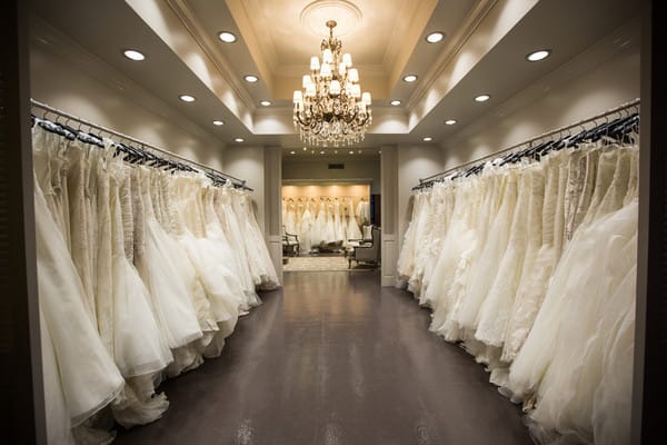 Begin wedding dress shopping