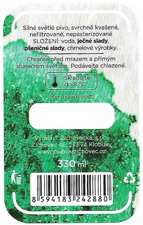 Zichovec 18 Saison white wine 330ml Etk. B