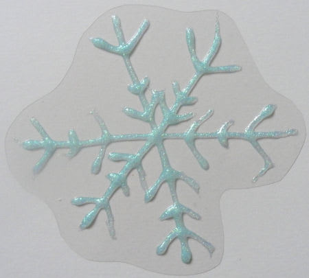 Glitter Glue Snowflake