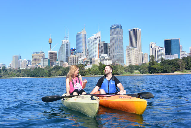 Kayaking on Sydney Harbour