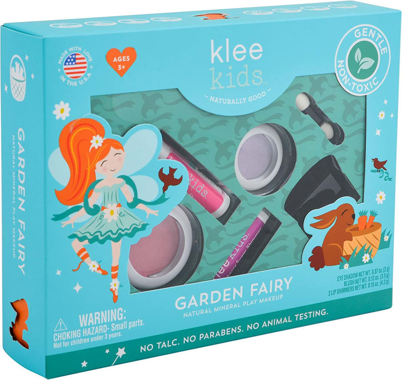 Luna Star Naturals Klee Kids 4 PC Makeup Up Kits with Compacts (Garden Fairy)