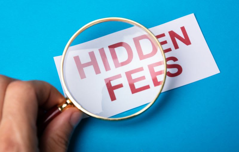 Identify hidden fees