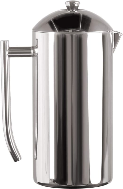 Frieling Double-Walled Stainless-Steel French Press Coffee Maker in Frustration Free Packaging, Polished, 17 Ounces