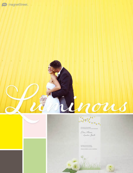 Luminous -     Classic Yellow,Slate Celery, Cream Rose