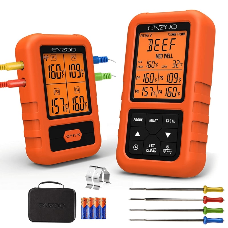ENZOO Wireless Meat Thermometer for Grilling