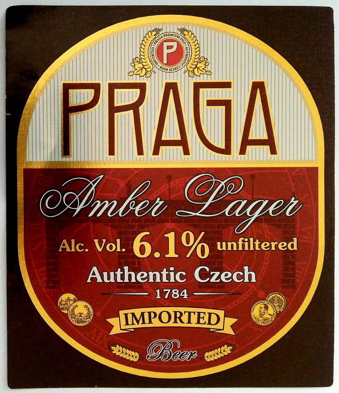 Praga Imported Amber Lager Etk. A