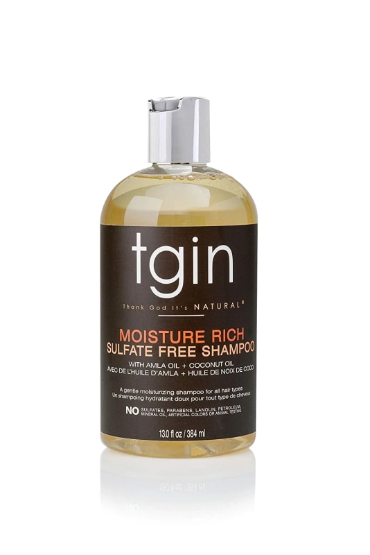 tgin Moisture Rich Sulfate Free Shampoo For Natural Hair - Dry Hair - Curly Hair - 13 Oz