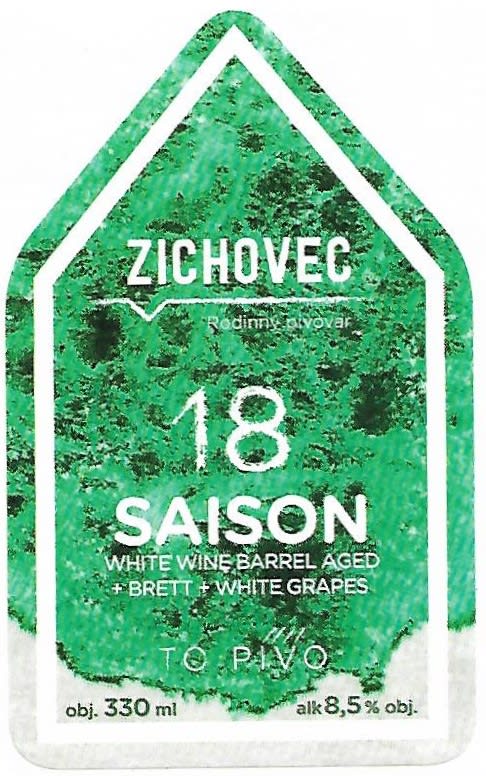 Zichovec 18 Saison white wine 330ml Etk. A
