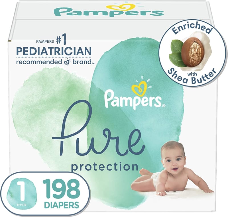 Pure Protection Hypoallergenic Disposable Baby Diapers for Sensitive Skin