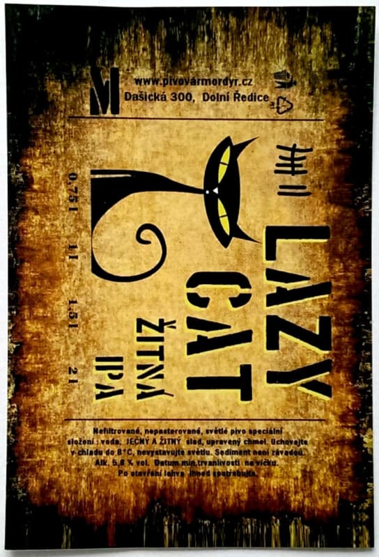 Mordýř Lazy cat Zitna IPA Etk.A
