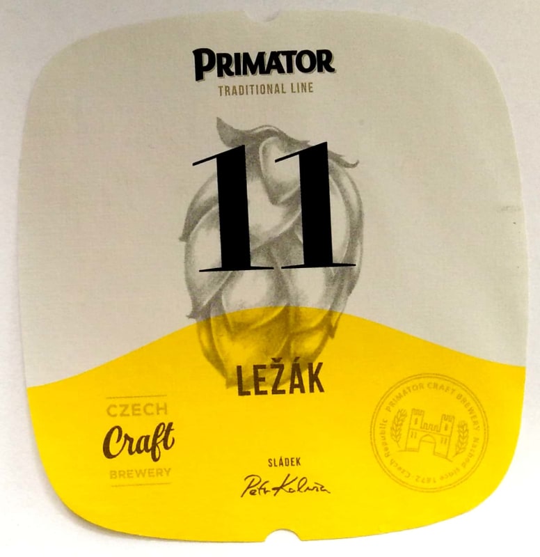 Primátor Ležák 11% žlutý