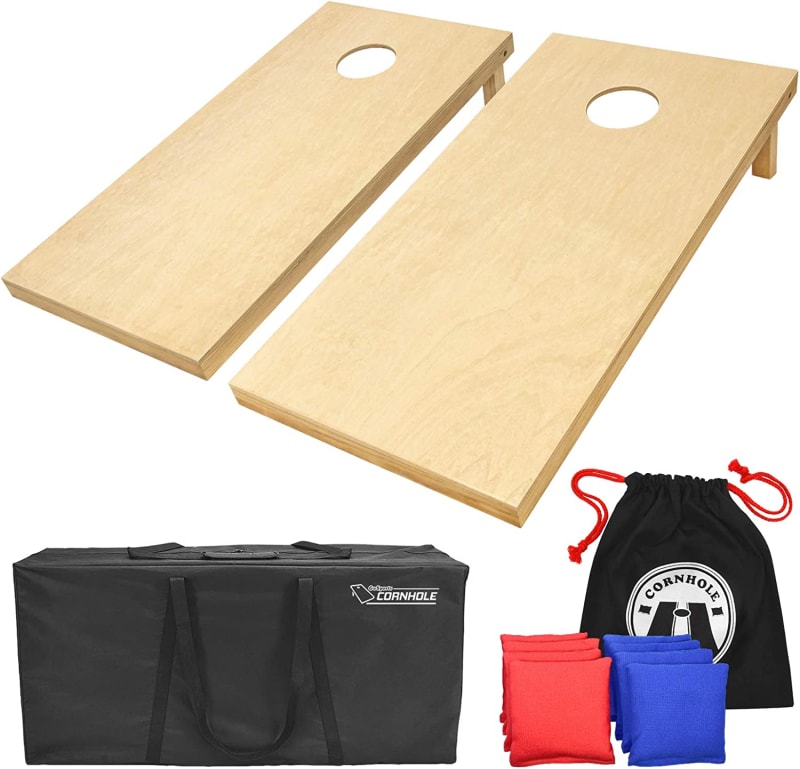 Solid Wood Premium Cornhole Set - Choose Between 4feet x 2feet or 3feet x 2feet Game Boards
