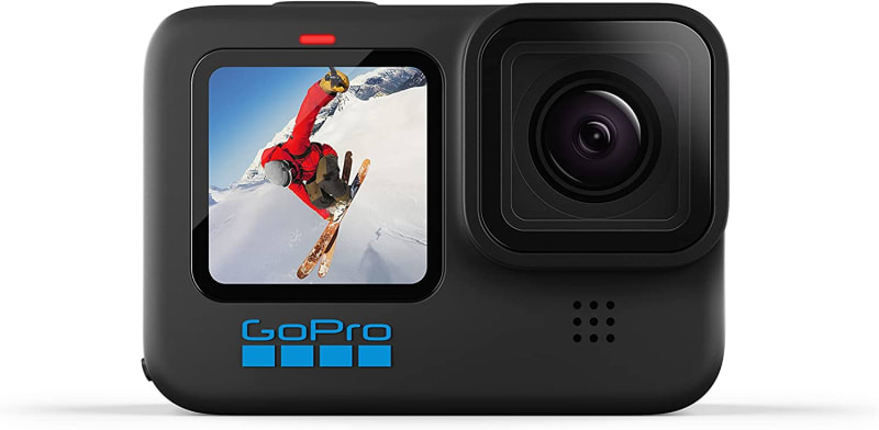 HERO10 Black - Waterproof Action Camera with Front LCD and Touch Rear Screens, 5.3K60 Ultra HD Video, 23MP Photos, 1080p Live Streaming, Webcam, Stabilization