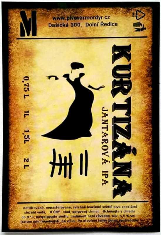 Mordýř Kurtizana Jantarova IPA Etk.A