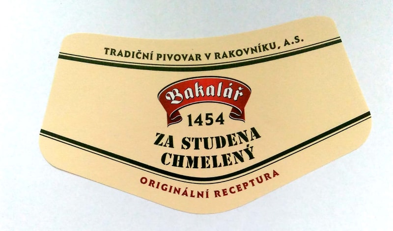 Bakalář Za studena chmelený světlý ležák Etk. C