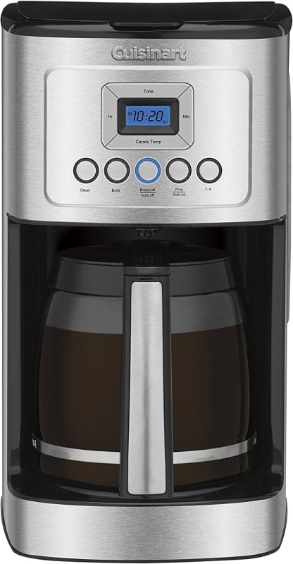 Cuisinart DCC-3200P1 PerfecTemp 14-Cup Programmable Coffeemaker with Glass Carafe, Fully Automatic Allows for Brew Strength Control and 1-4 Cup Setting, Stainless Steel