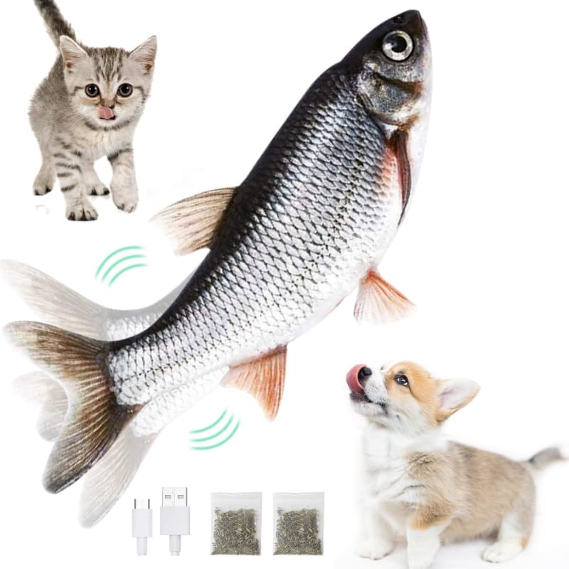 Floppy Fish Dog Cat Toy: Electronic Flopping Moving Catnip Electric Fish,  Flippity Dancing Flippy Fishy Toy, Interactive Flipping Robot Fish, Baby  Patting Flapping Catfish, Juguetes para Gatos - Best fish toy for