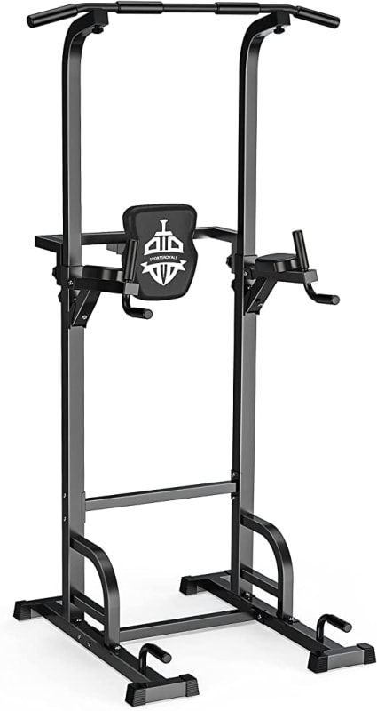 Power Tower Dip Station Pull Up Bar for Home Gym Strength Training Workout Equipment, 400LBS.