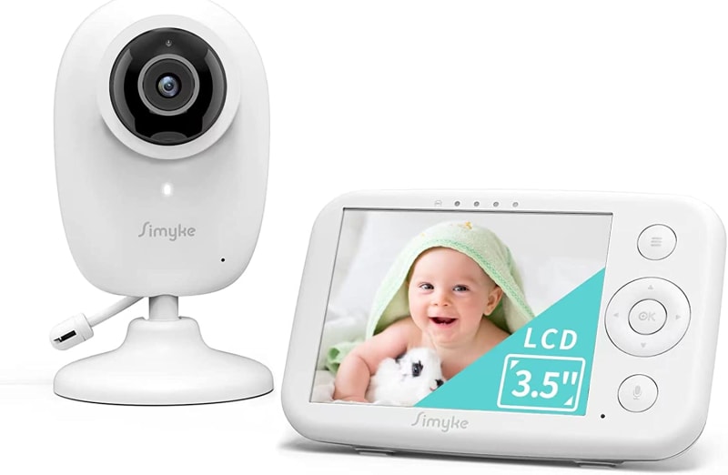Baby Monitor with Cameras and Audio,3.5" LCD Baby Monitor with 2 Way Talk