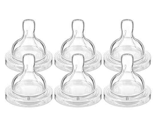 Philips Avent 6 Pack BPA Free Classic Fast Flow Nipple