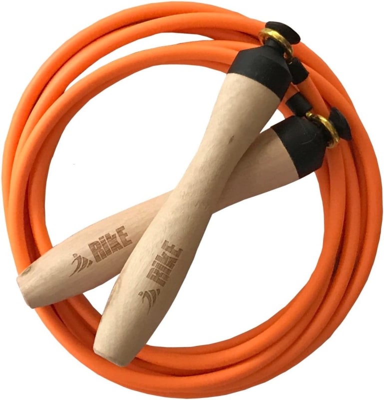 Jump Rope Adult – Exercise Jumprope for Women, Men - Jump Ropes - Non Slip Wooden Handles, Fast, Fluid Speed Jump Rope, Fully Adjustable Kids Jump Rope - USA Made - Free Velvet Pouch