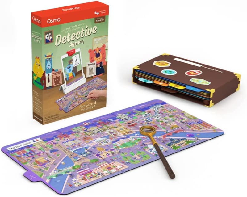Detective Agency - Ages 5-12 - Solve Global Mysteries - Educational Learning Games - STEM Toy - Gifts for Kids, Boy & Girl - Ages 5 6 7 8 9 10 11 12-For iPad or Fire Tablet (Osmo Base Required)