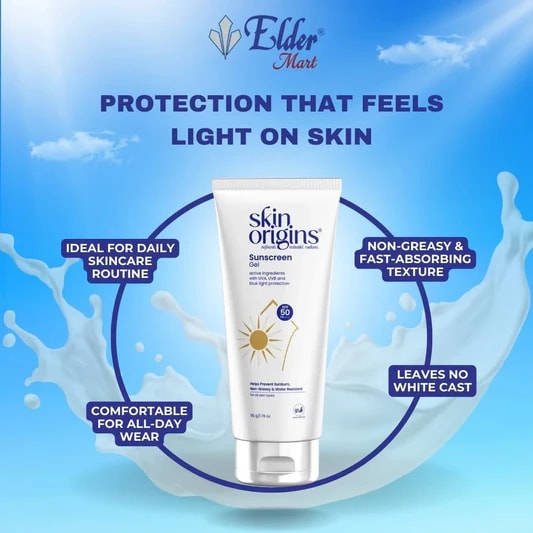ElderMart Sunscreen Gel SPF 50 PA — Lightweight Daily UV Protection
