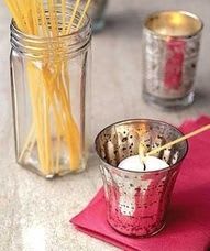Light the wick of those hard to reach candles using a stick of spaghetti