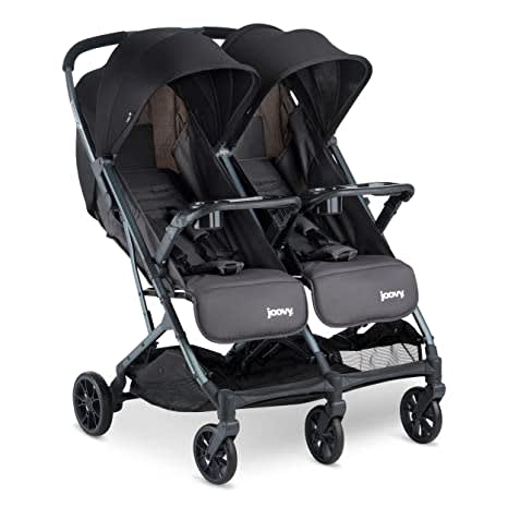 Joovy Kooper X2 Double Stroller, Lightweight Travel Stroller