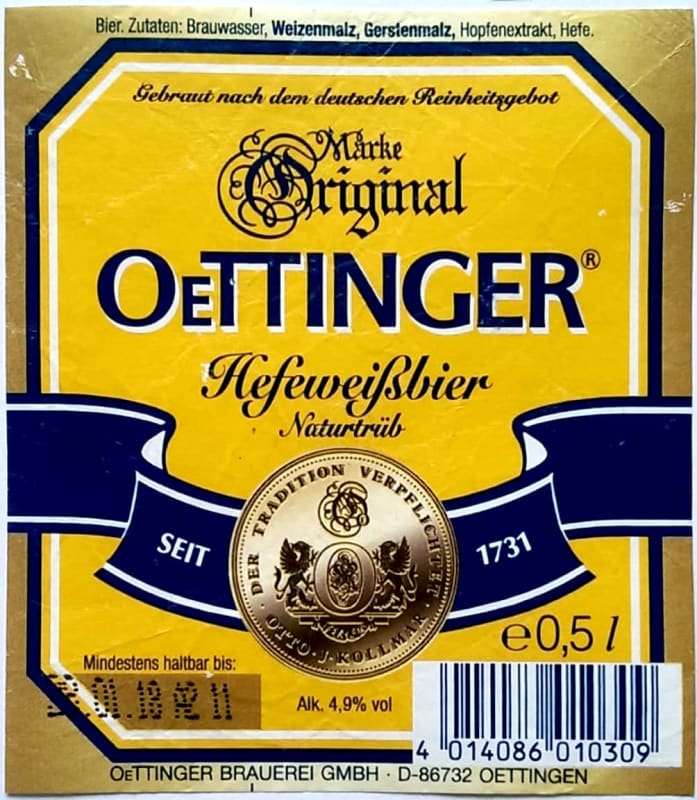 Oettinger Hefeweissbier