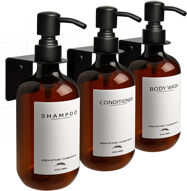 Shampoo Dispenser for Shower Wall 3 Chamber