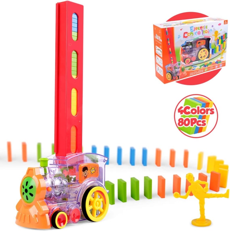 Automatic Domino Train Model with Light