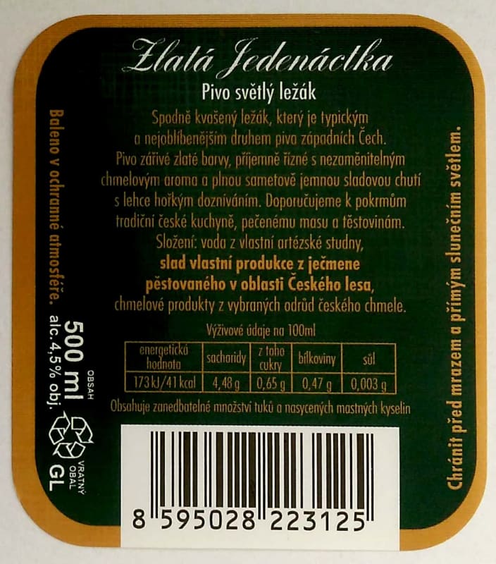 Chodovar Zlatá Jedenáctka Etk. B