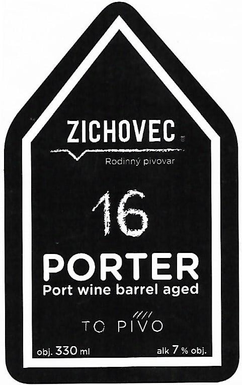 Zichovec 16 Porter Port wine 330ml Etk. A