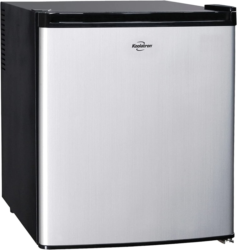 Koolatron Stainless Steel Compact Fridge with Freezer