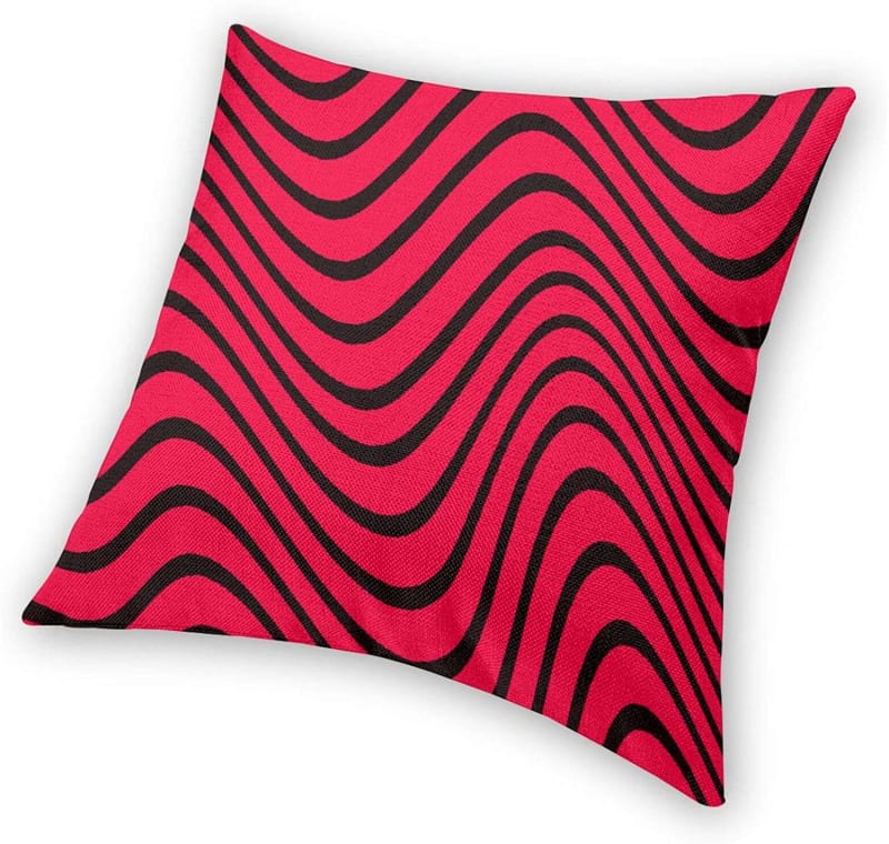 QMJJJP Pewdiepie Corrugated Square Pillow Sofa Cushion Pillowcase