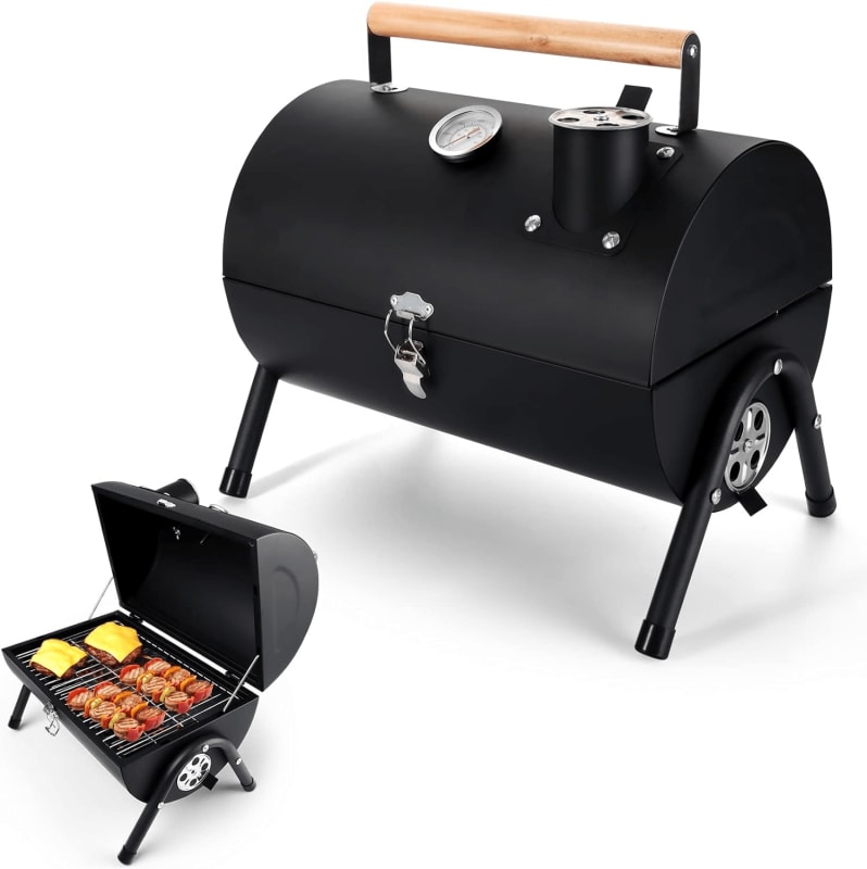 Joyfair Portable Charcoal Grill with Thermometer