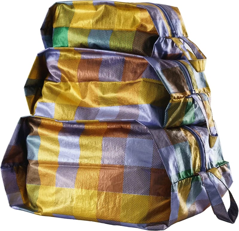 3D Zip Set, Madras Metallic