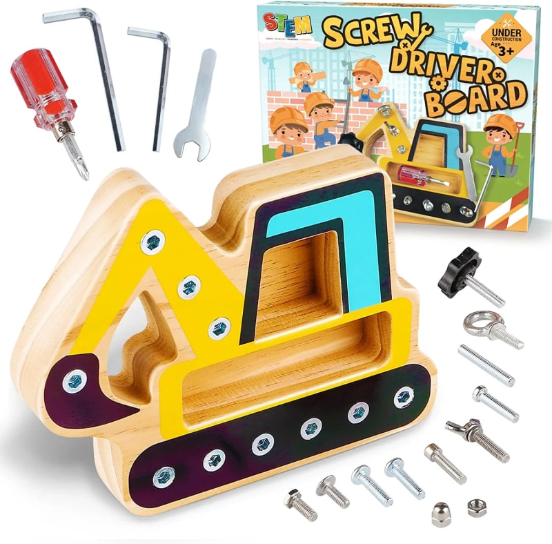 Screw Driver Board Preschool Toys